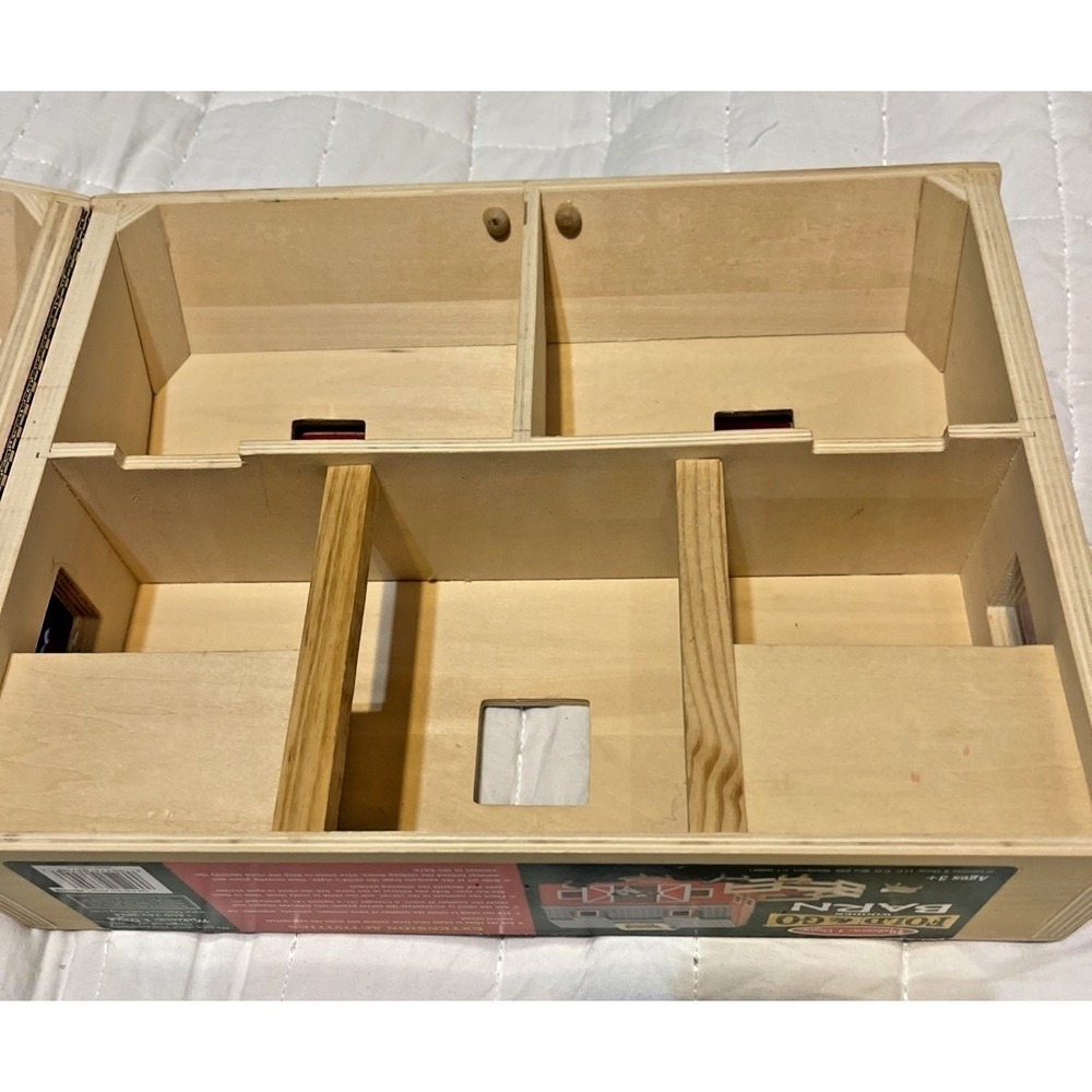 Melissa & Doug (3700) Fold and Go 2 Stories Wooden Barn 13.5 L X 10.5 H X 7.5 W - Picture 11 of 13